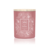 Świeca zapachowa w szkle w kolorze różowym z przykryciem o zapachu róży marki Aroma Home & Dorota