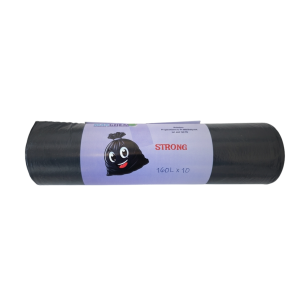 Makchem Worki na Śmieci STRONG 160L (10 szt.) grubość folii 0,030 mikronów