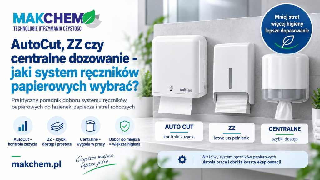 AutoCut, ZZ czy centralne dozowanie - jaki system ręczników papierowych wybrać?