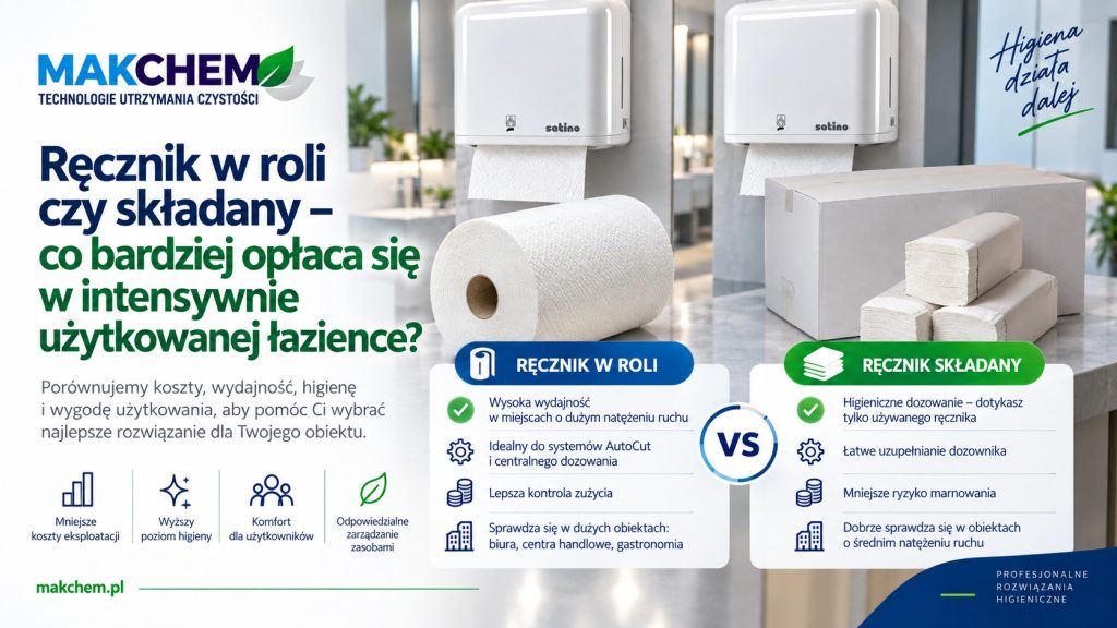 Ręcznik w roli czy składany - co bardziej opłaca się w intensywnie użytkowanej łazience?
